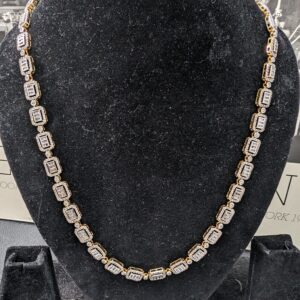 10 Carat Diamond Mens Miami Cuban Link Chain Necklace Yellow Gold