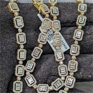 10 Carat Diamond Mens Miami Cuban Link Chain Necklace Yellow Gold