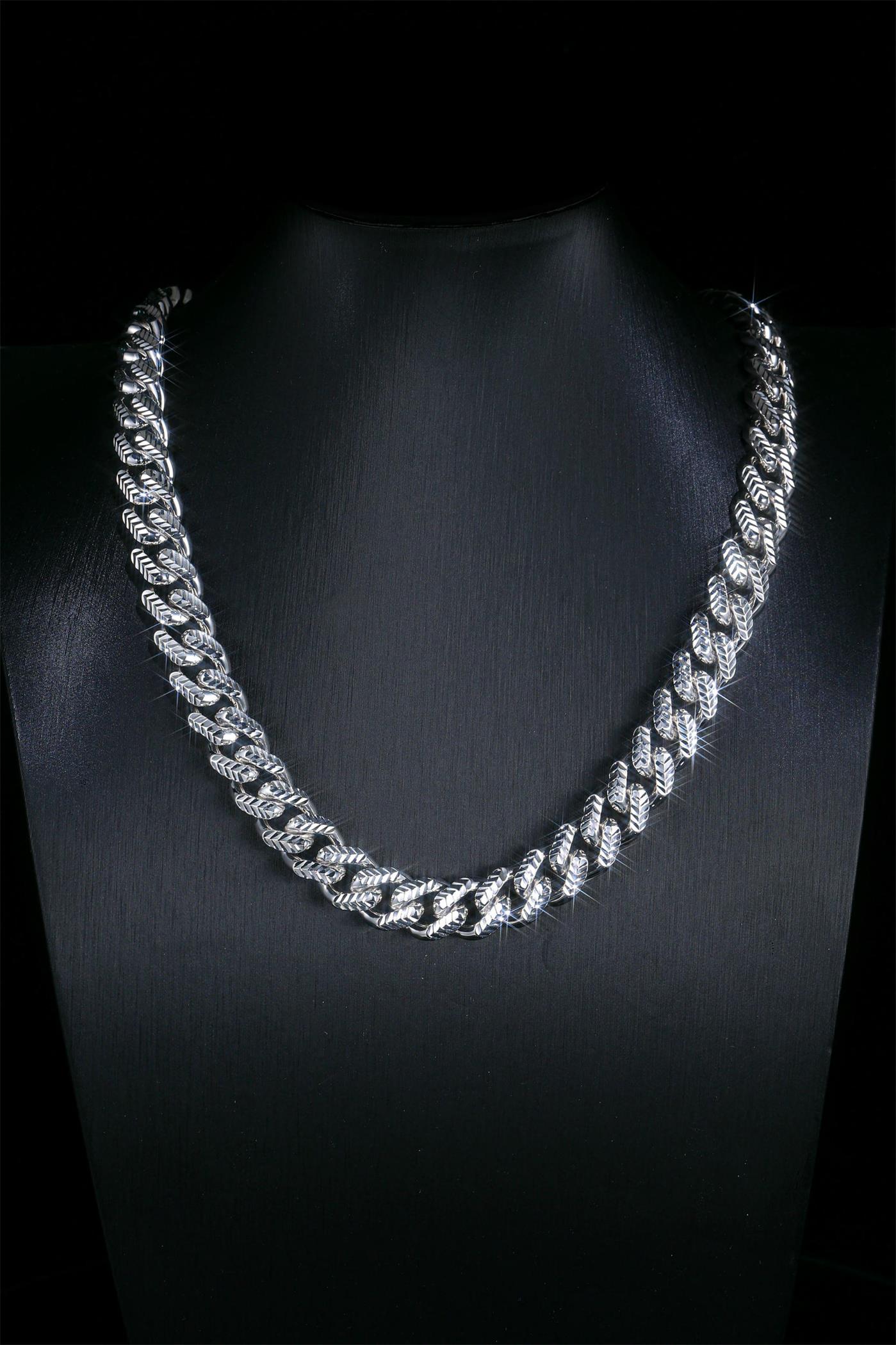 12mm Matte Cuban Link Chain